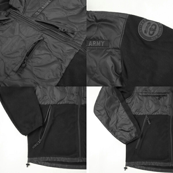 楽天市場】AVIREX アヴィレックス QUILT COMBI FLEECE JACKET キルト