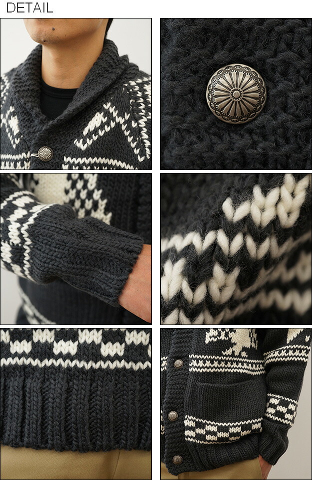 楽天市場】HOUSTON（ヒューストン） カウチン セーター カーディガン