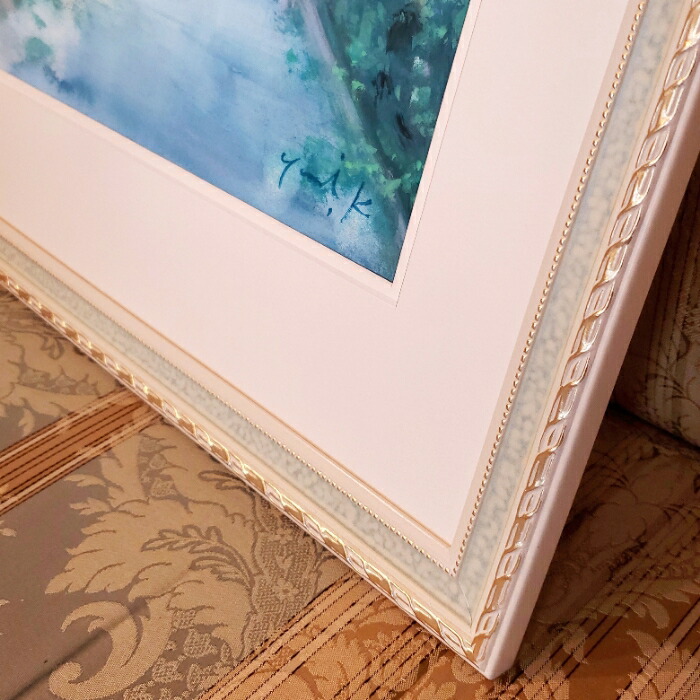 楽天市場】絵画 原画 「道しるべ」 水彩/パステル F6 アンティーク