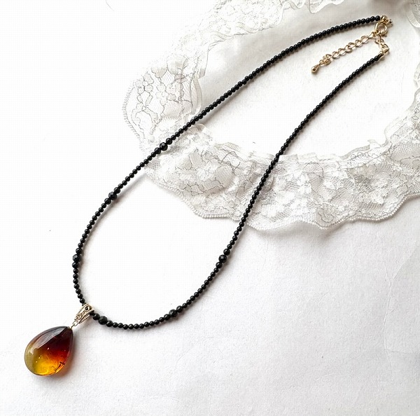 楽天市場】【天然琥珀】【琥珀ペンダント】【琥珀ネックレス】50cm