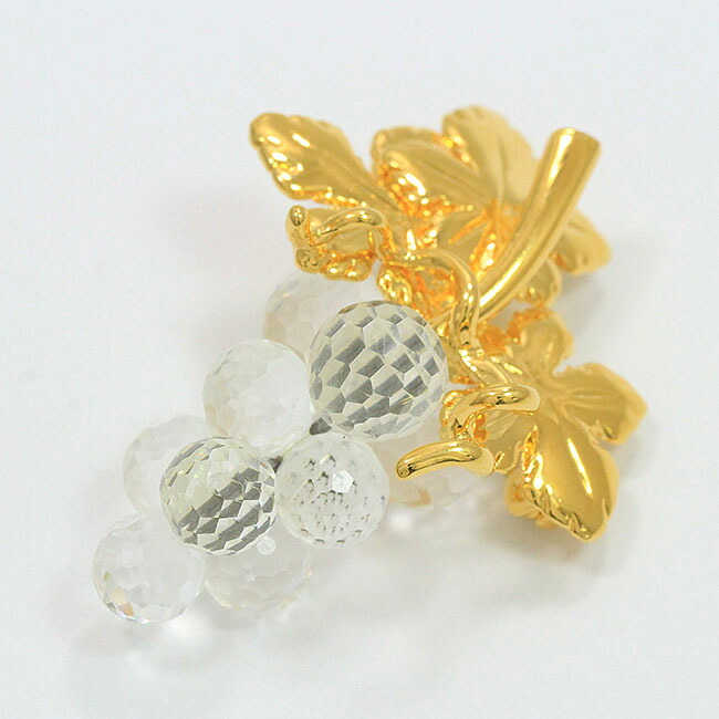 楽天市場】SWAROVSKI(スワロフスキー) ブローチ ぶどう スワロフスキー