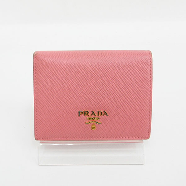 楽天市場】PRADA(プラダ) 二つ折り財布 ピンク サフィアーノ