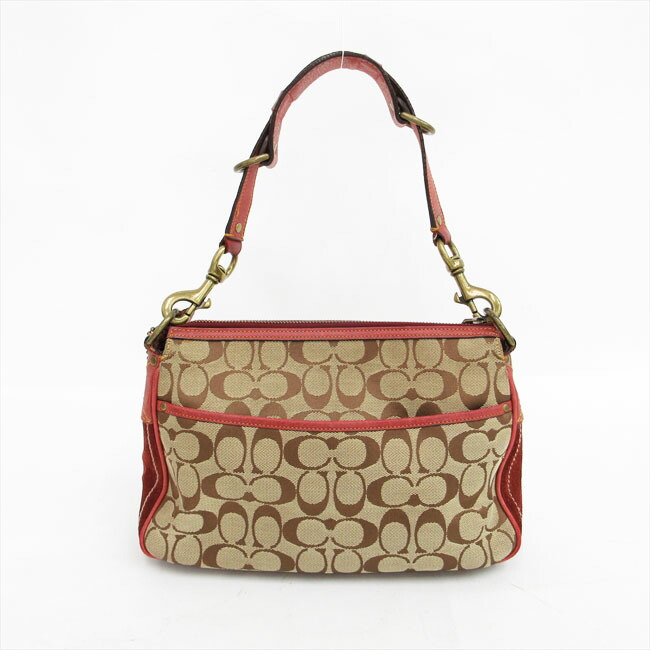 楽天市場】COACH(コーチ) シグネチャー ワンショルダーバッグ 7063 赤