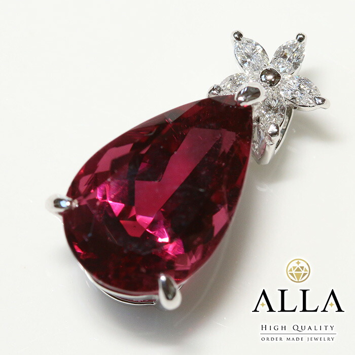 楽天市場】【新品】 ルベライトネックレス 鑑別書付 Pt900 ルベライト