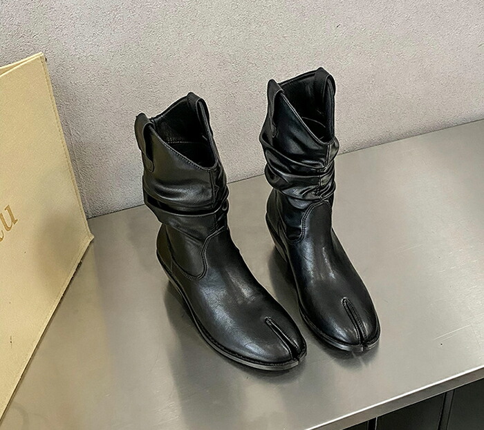 楽天市場】足袋ブーツ レディース タビ タビブーツ ショートブーツ く