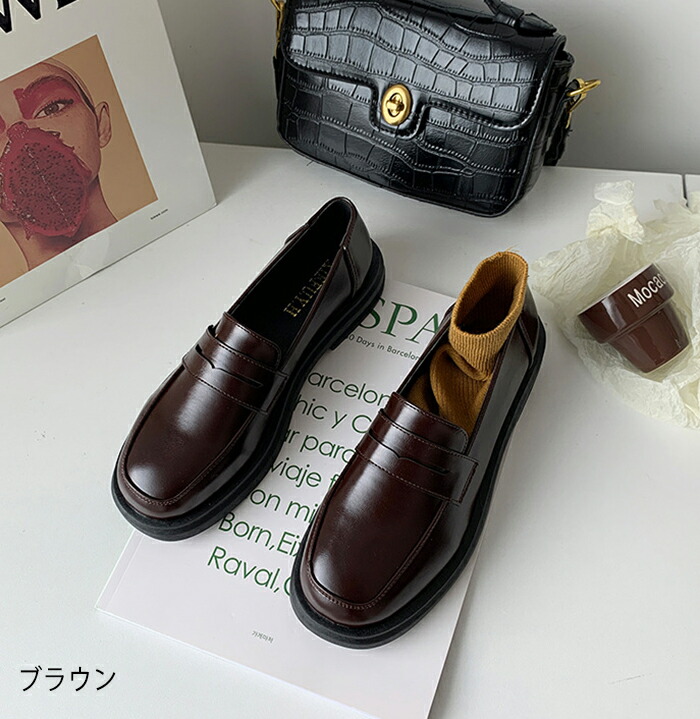 楽天市場】学生用ローファー革靴 レディース ローファー 靴 定番