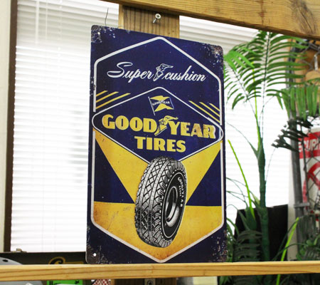 楽天市場】グッドイヤー GOODYEAR ブリキ看板 サインプレート サイン