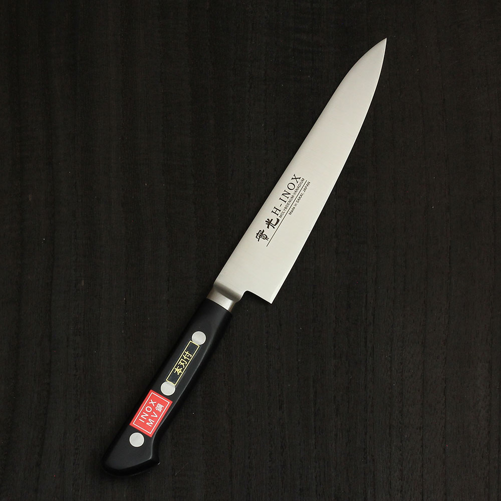 楽天市場】INOX ツバ付 ペティ 150mm 實光包丁(堺包丁) 堺 名入れ 日本