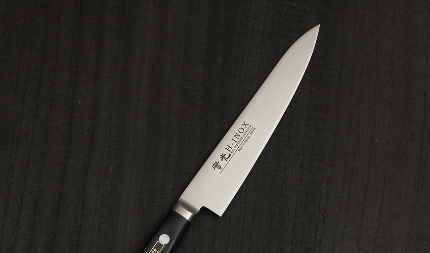 楽天市場】INOX ツバ付 ペティ 150mm 實光包丁(堺包丁) 堺 名入れ 日本