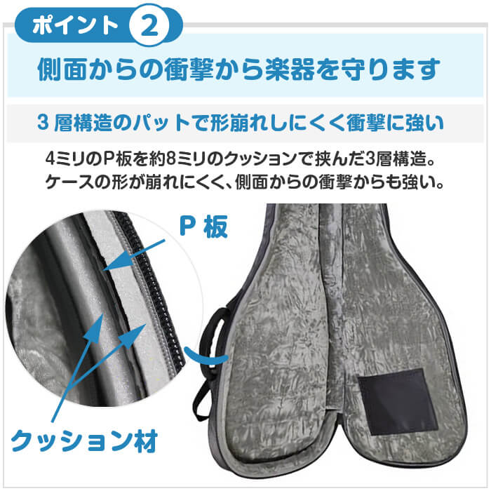 楽天市場】ギターケース 防水 エレキギター ケース KC GB-EG1