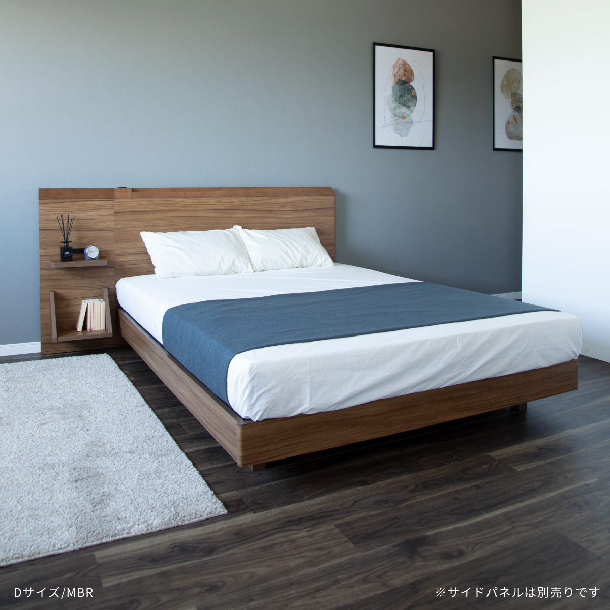 楽天市場】ベッドフレーム ダブルベッド ダブルサイズ ベッド 幅 140