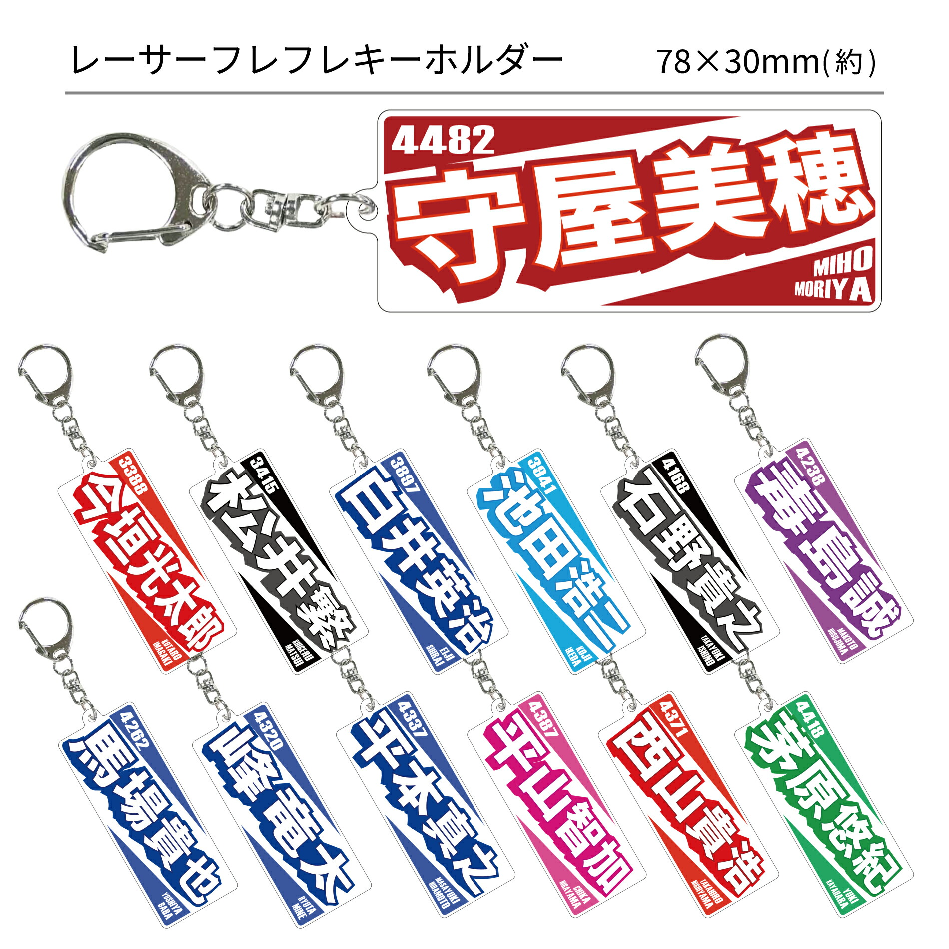 楽天市場】【NEW】レーサーフレフレキーホルダー｜今垣光太郎 松井繁