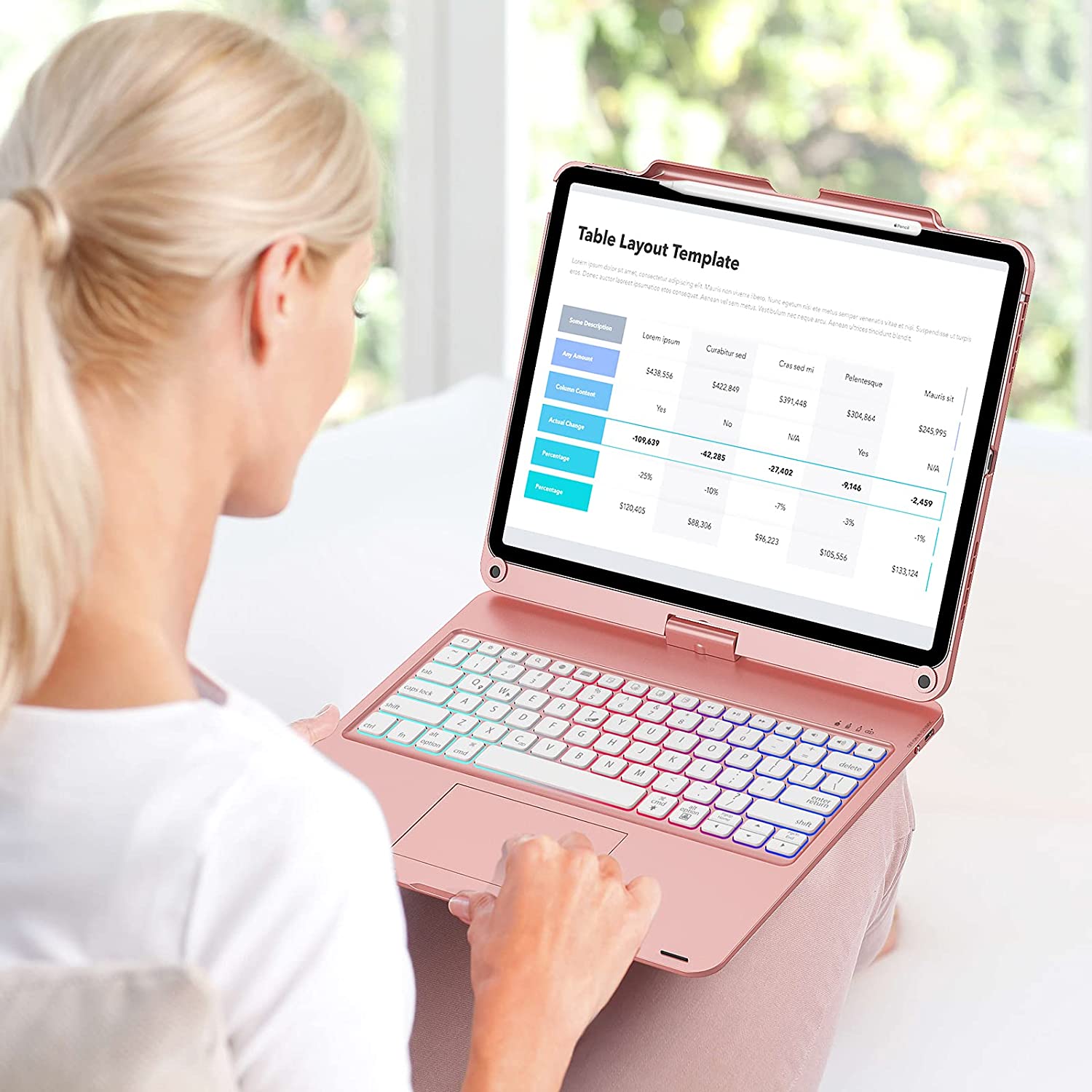 楽天市場】iPad Pro 2021 12.9インチ 7色バックライト ケース