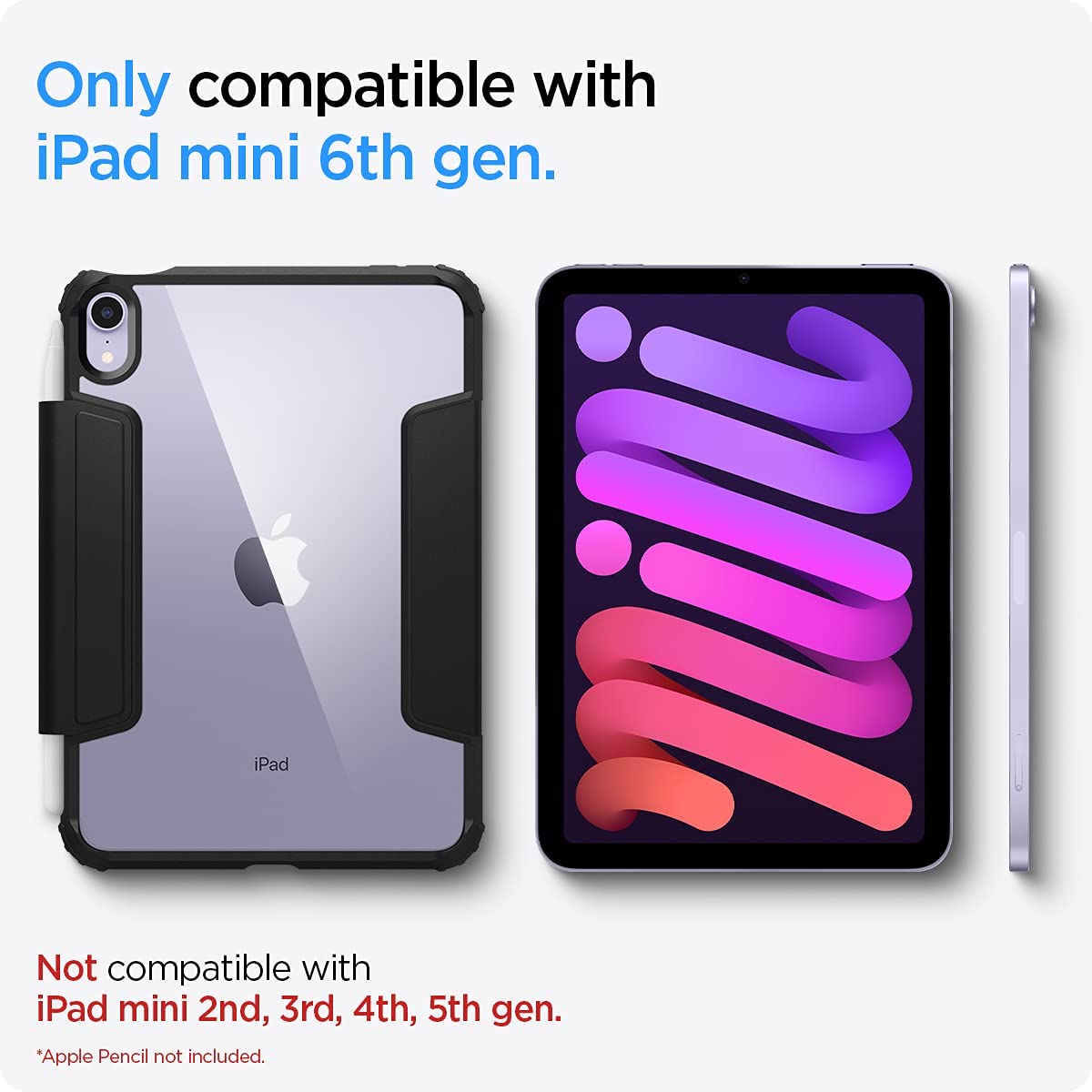 楽天市場】iPad mini6 ケース 背面クリア 米軍MIL規格取得 シュピゲン