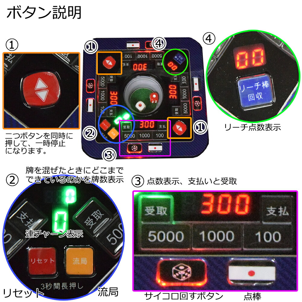 楽天市場】2025年新発売 全自動麻雀卓 最新式Gorilla(ゴリラ) 33ミリ牌