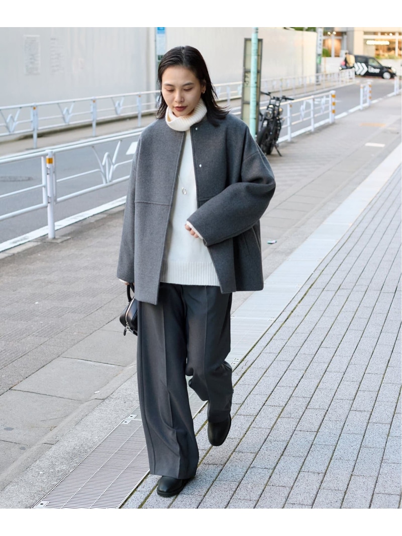 楽天市場】《追加》スーパー140ビーバーノーカラーショートコート