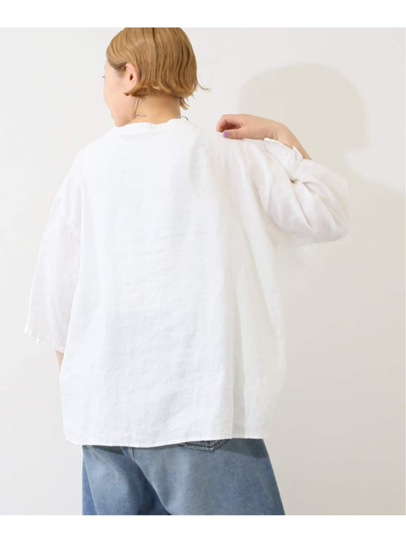 楽天市場】フレンチリネン フリルプルブラウス journal standard luxe