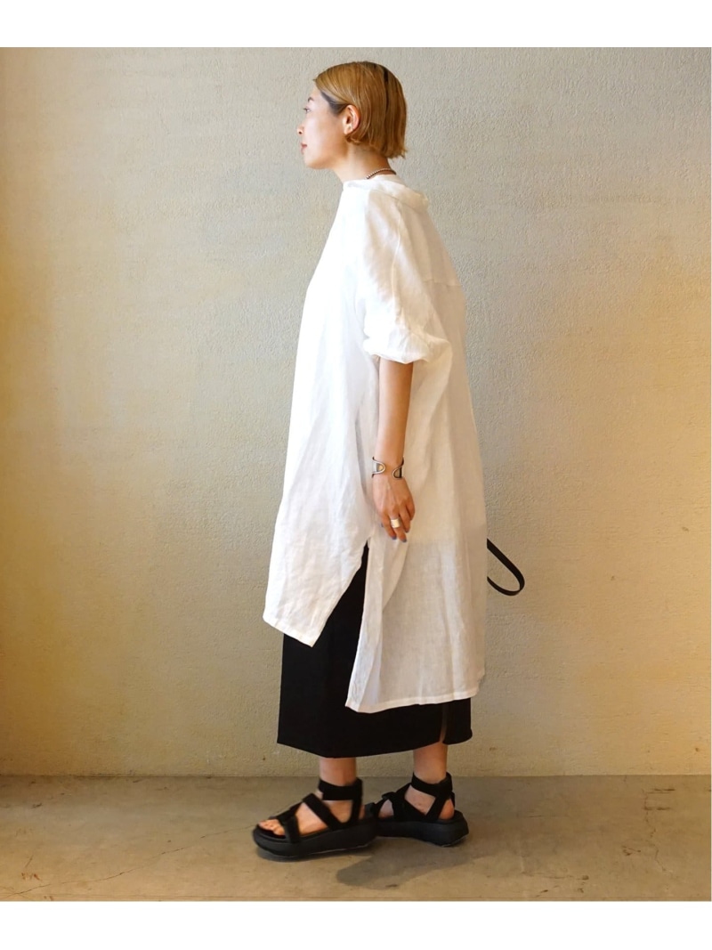 楽天市場】【SALE／30%OFF】40リネン チュニックシャツ journal