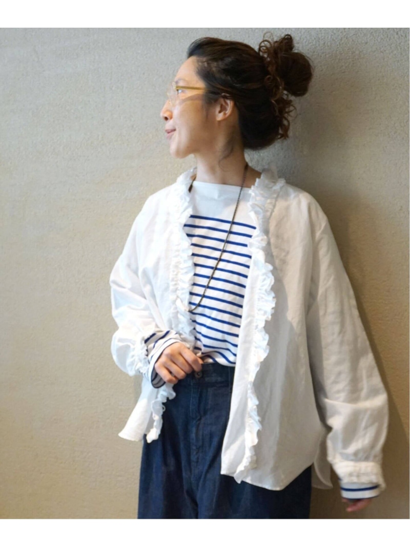 楽天市場】《追加》CLシャンブレー フリルブラウス journal standard