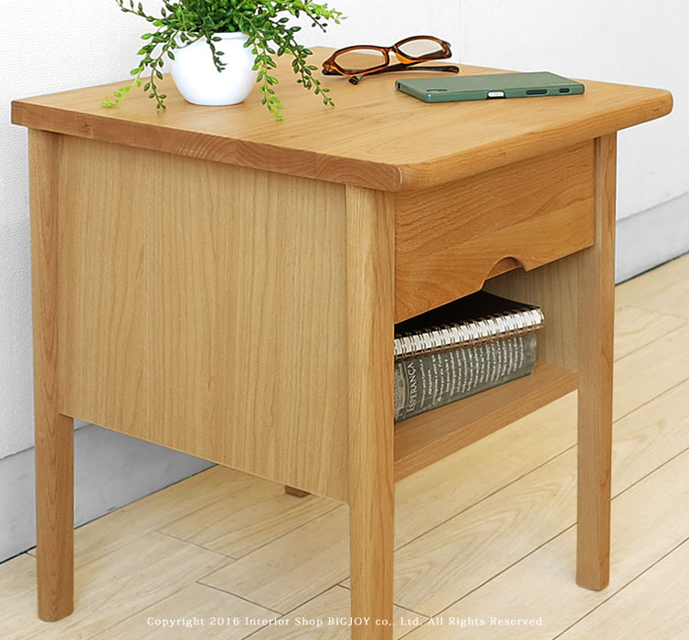 楽天市場】ナイトチェスト ナイトテーブル サイドテーブル アルダー材