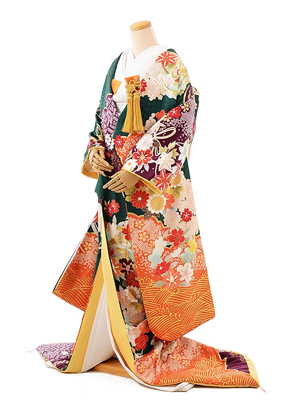 楽天市場】色打掛 着物 神社婚 和装 花嫁衣裳 1AI0242 雲取に薬玉 古典