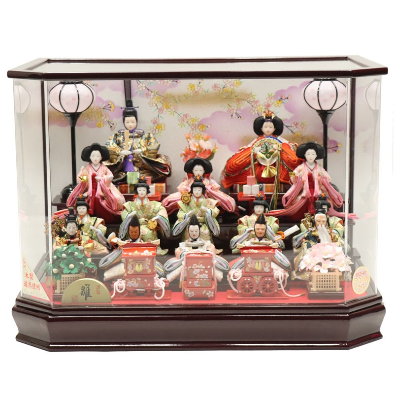 楽天市場】人形の伏見屋 雛人形15人 ケースの通販