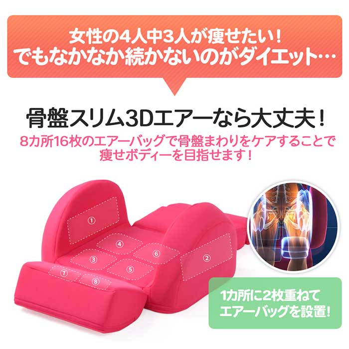 楽天市場】芦屋美整体 骨盤スリム3Dエアー 【送料無料】 マッサージ