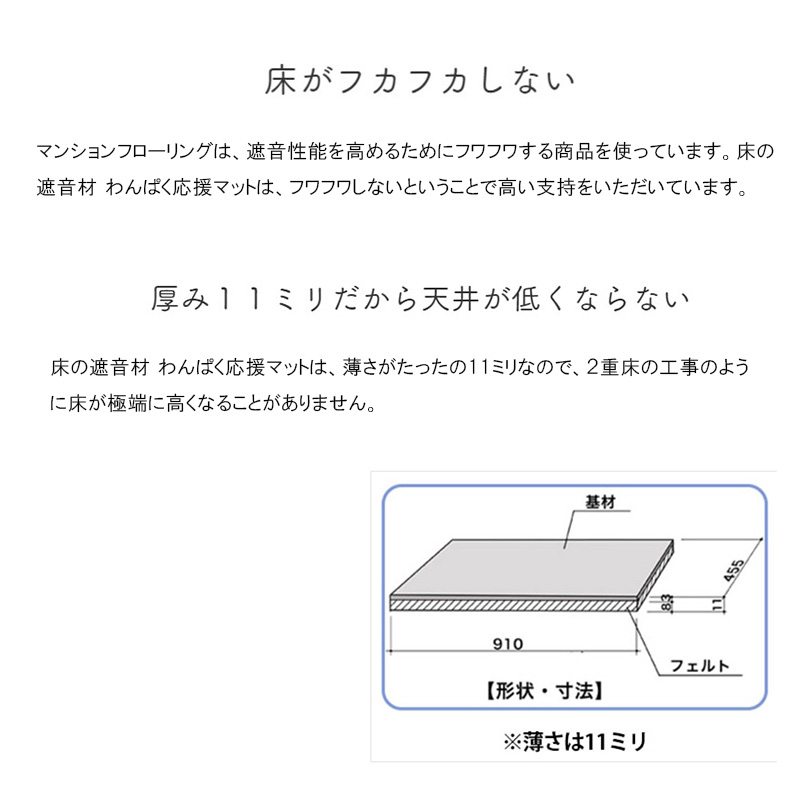 楽天市場】アトピッコハウス わんぱく応援マット 床の 遮音材 11mm