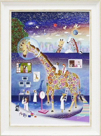 楽天市場】きりん 絵画の通販