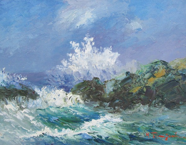 楽天市場】「日本海」谷口春彦【通信販売】（F6サイズ油彩画[油絵]日本