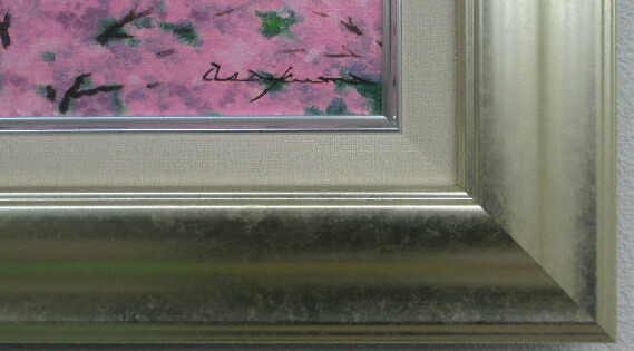 楽天市場】「姫路城に桜」朝隈敏彦 F6サイズ油彩画[油絵]直筆油彩画