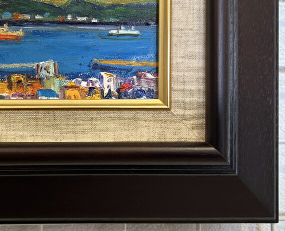 楽天市場】桜島 羽沢清水 サムホールサイズ油彩画（油絵）日本風景画