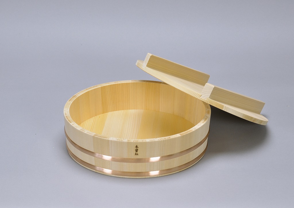 楽天市場】寿司桶 木曽紅さわら飯切 蓋付き 5合用 | 日本製 木製 飯台