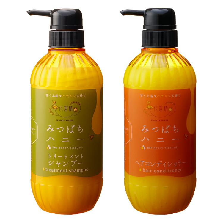 楽天市場】【セット】花蜜精みつばちハニートリートメントシャンプー