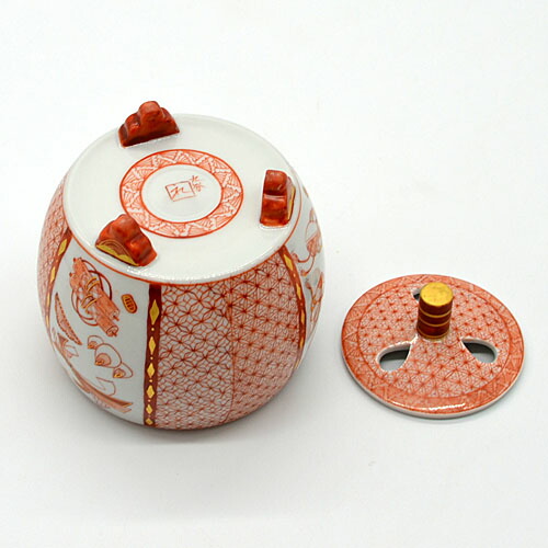 楽天市場】九谷焼 香炉 赤絵細描宝尽くし文 福島礼子 : 九谷焼 ほんだ