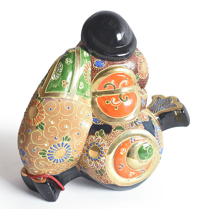 楽天市場】九谷焼 打ち出の小槌乗り大黒様・盛（高さ27cm） : 九谷焼