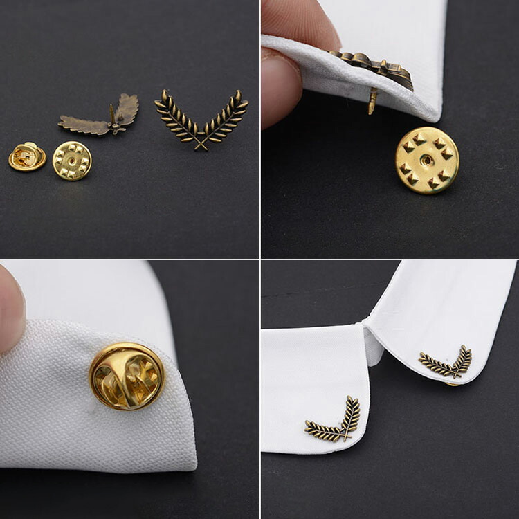 楽天市場】お手持ちのシャツの襟に付けるだけで華やかに！2組セット