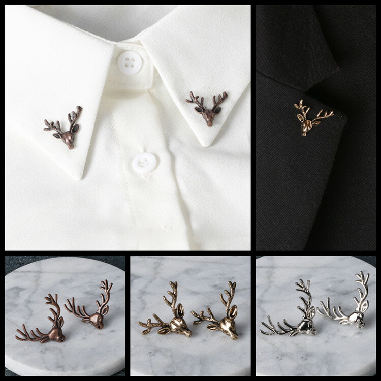 楽天市場】お手持ちのシャツの襟に付けるだけで華やかに！2組セット