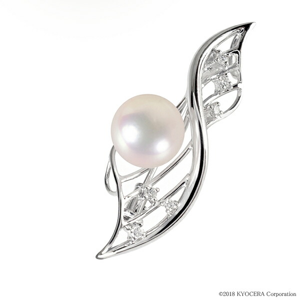 楽天市場】真珠 パール ブローチ ペンダントトップ プラチナ 花珠真珠