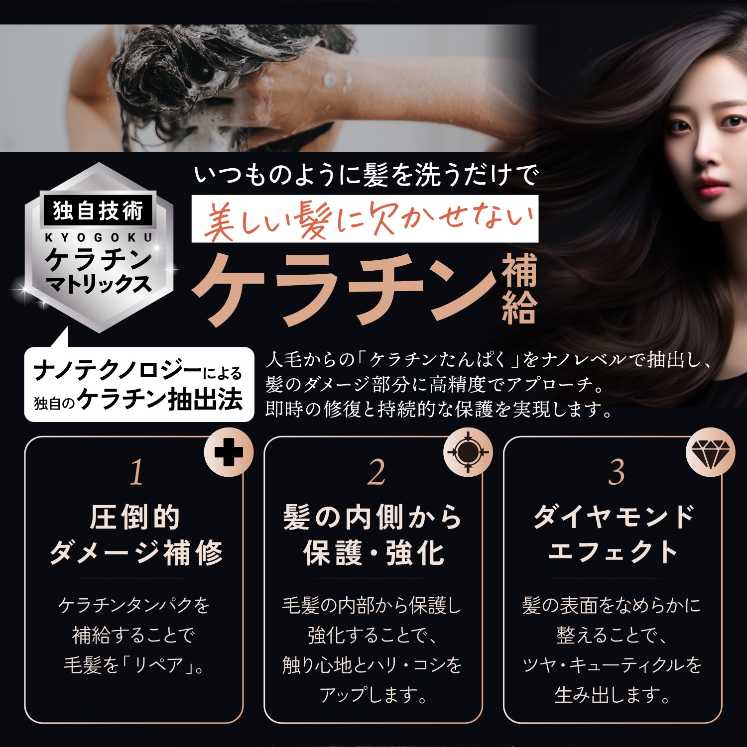 楽天市場】公式 クーポンで最大27%OFF 【 KYOGOKU ケラチンシャンプー