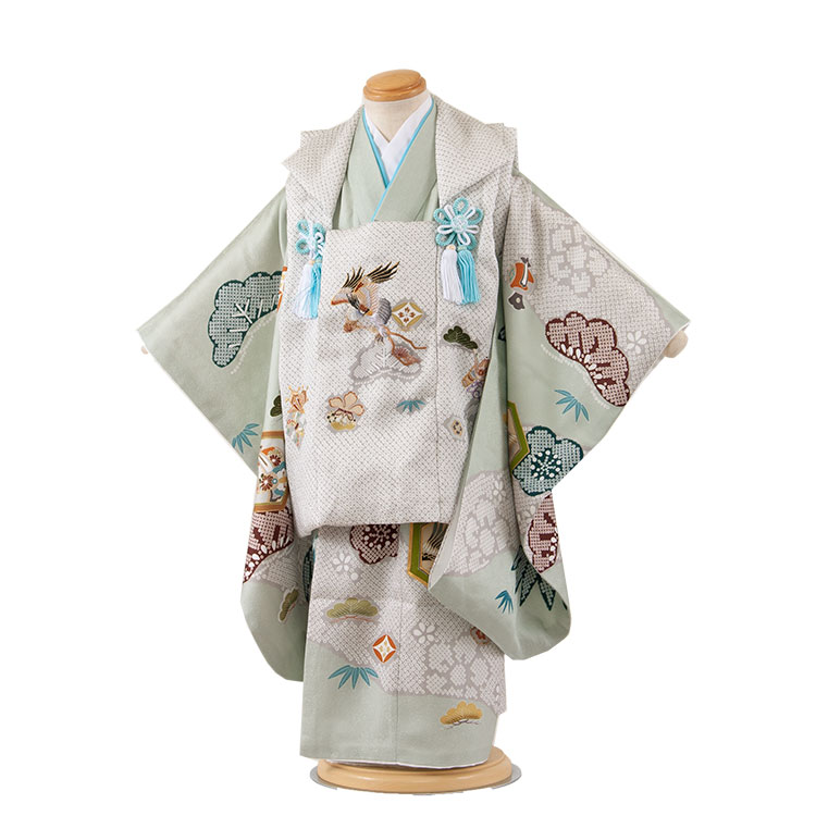 楽天市場】【レンタル】【正絹】 七五三 着物 3歳 男の子 被布 男児 3