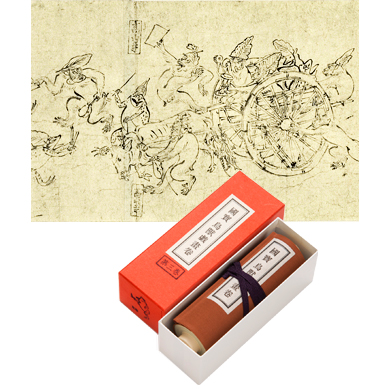 楽天市場】鳥獣戯画グッズ 高山寺 公式認定 レプリカ ミニ 丙巻 縮小