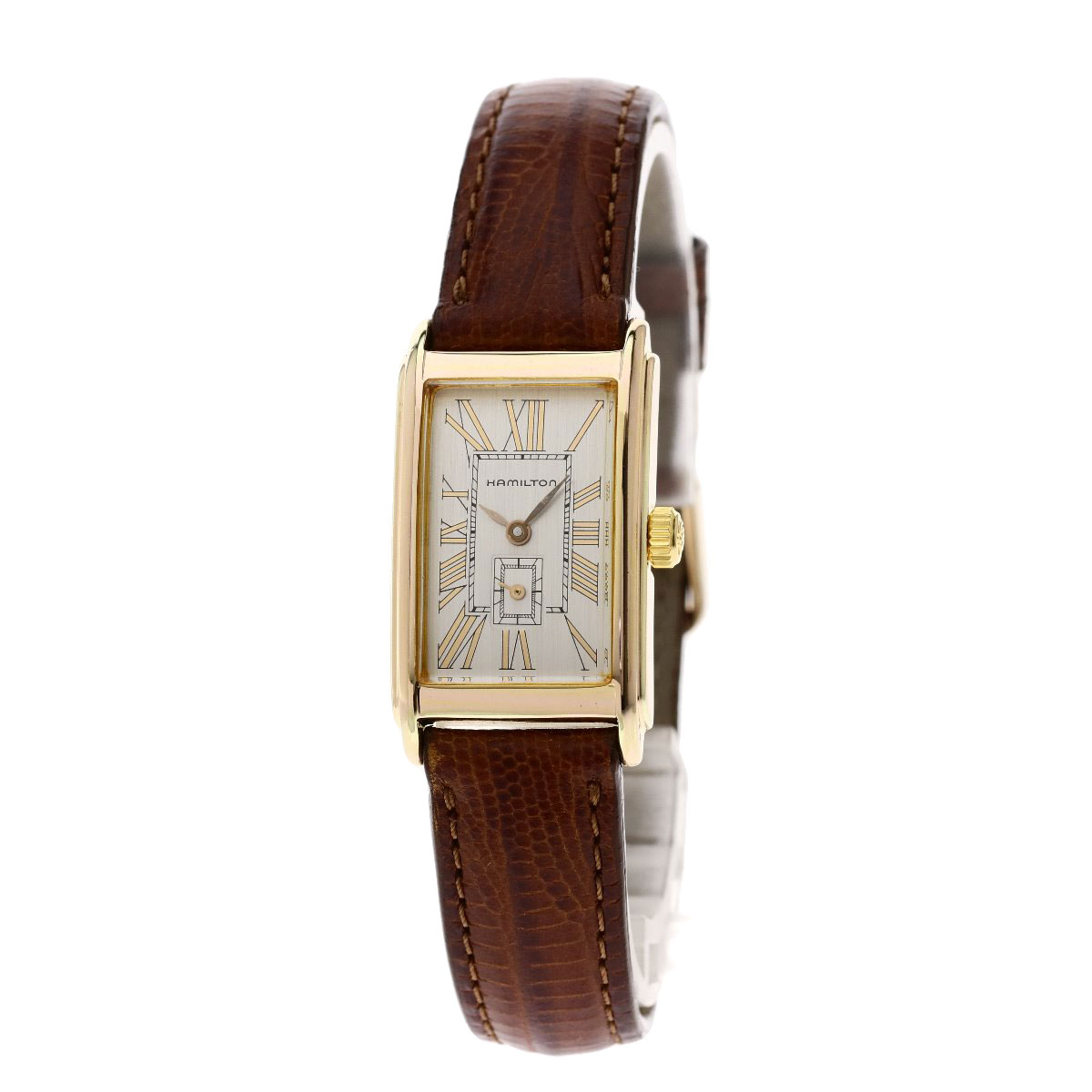 楽天市場】ハミルトン 6266 スクエアフェイス 腕時計 ステンレス