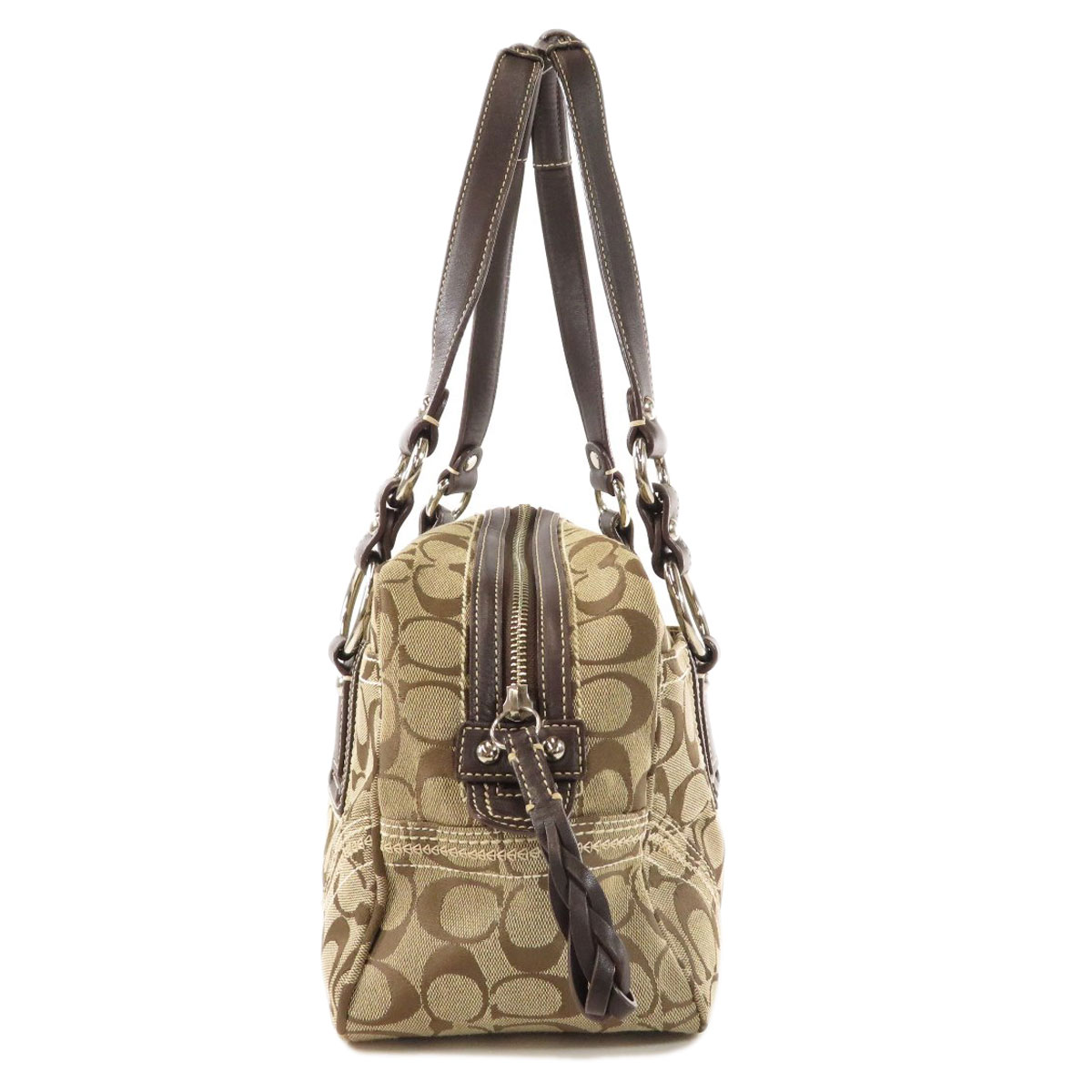 楽天市場】コーチ 10605 シグネチャー トートバッグ キャンバス/レザー