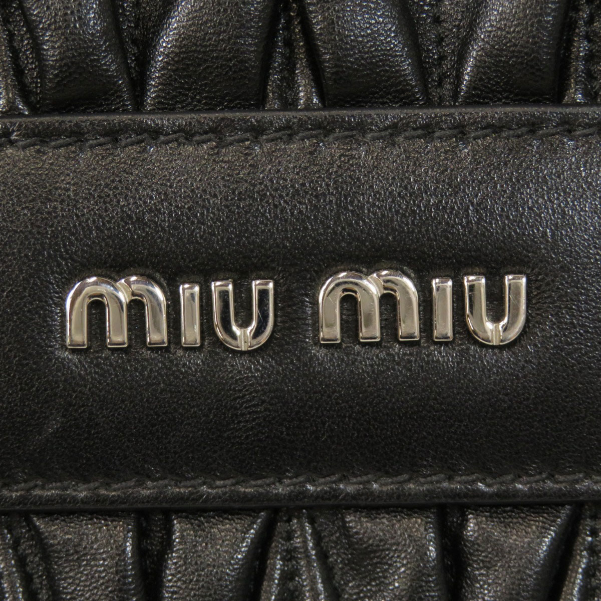 楽天市場】ミュウミュウ 5BD076 ロゴ ショルダーバッグ レザー