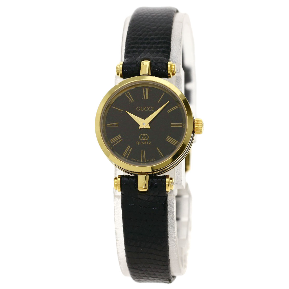 楽天市場】グッチ シェリーライン 腕時計 GP/リザード レディース