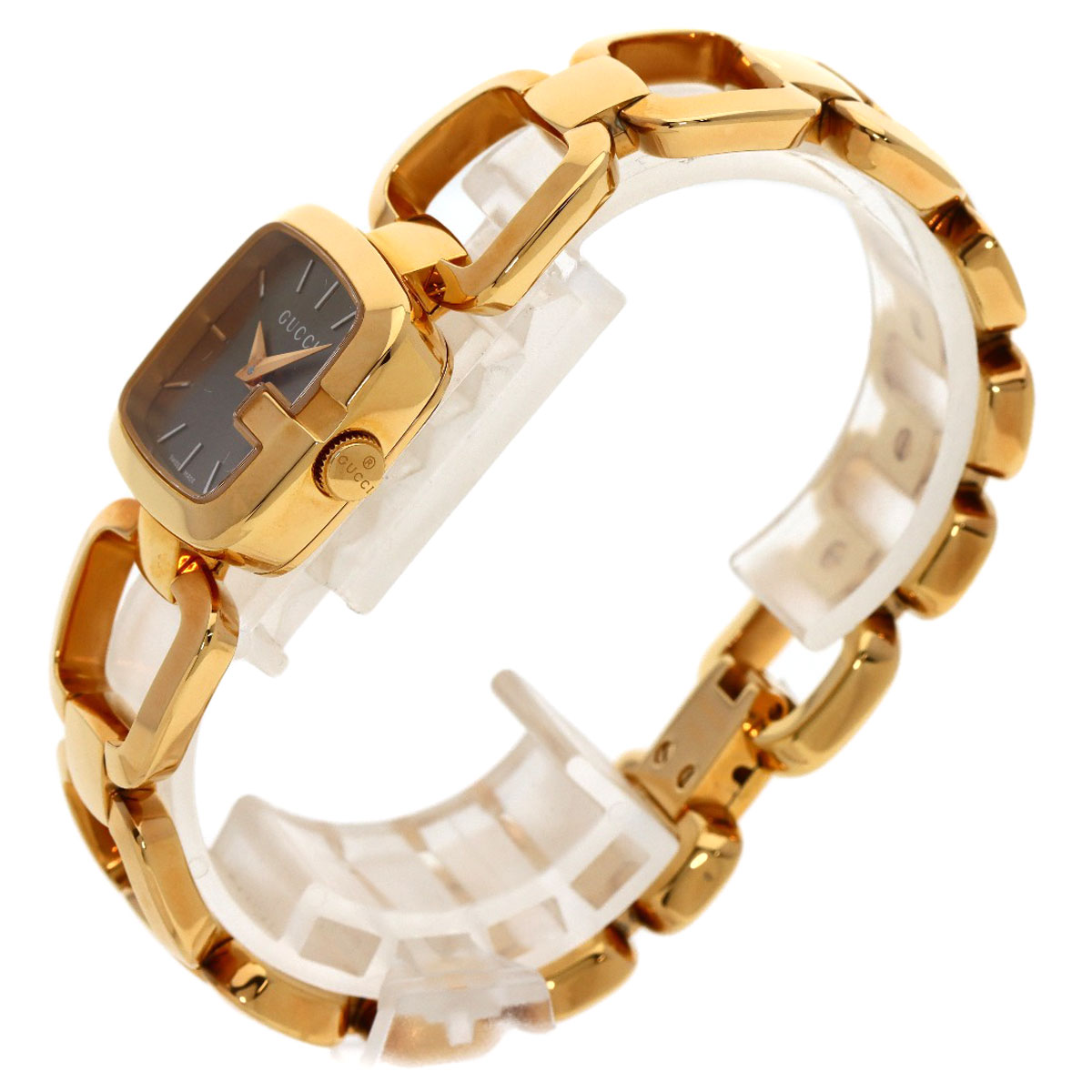 楽天市場】グッチ 125.5 スクエアフェイス 腕時計 GP/GP レディース