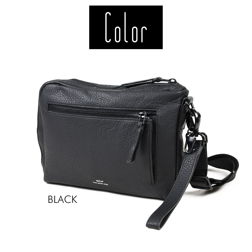 楽天市場】ショルダーバッグ 本革 横型 KURO 2way クラッチバッグ L字