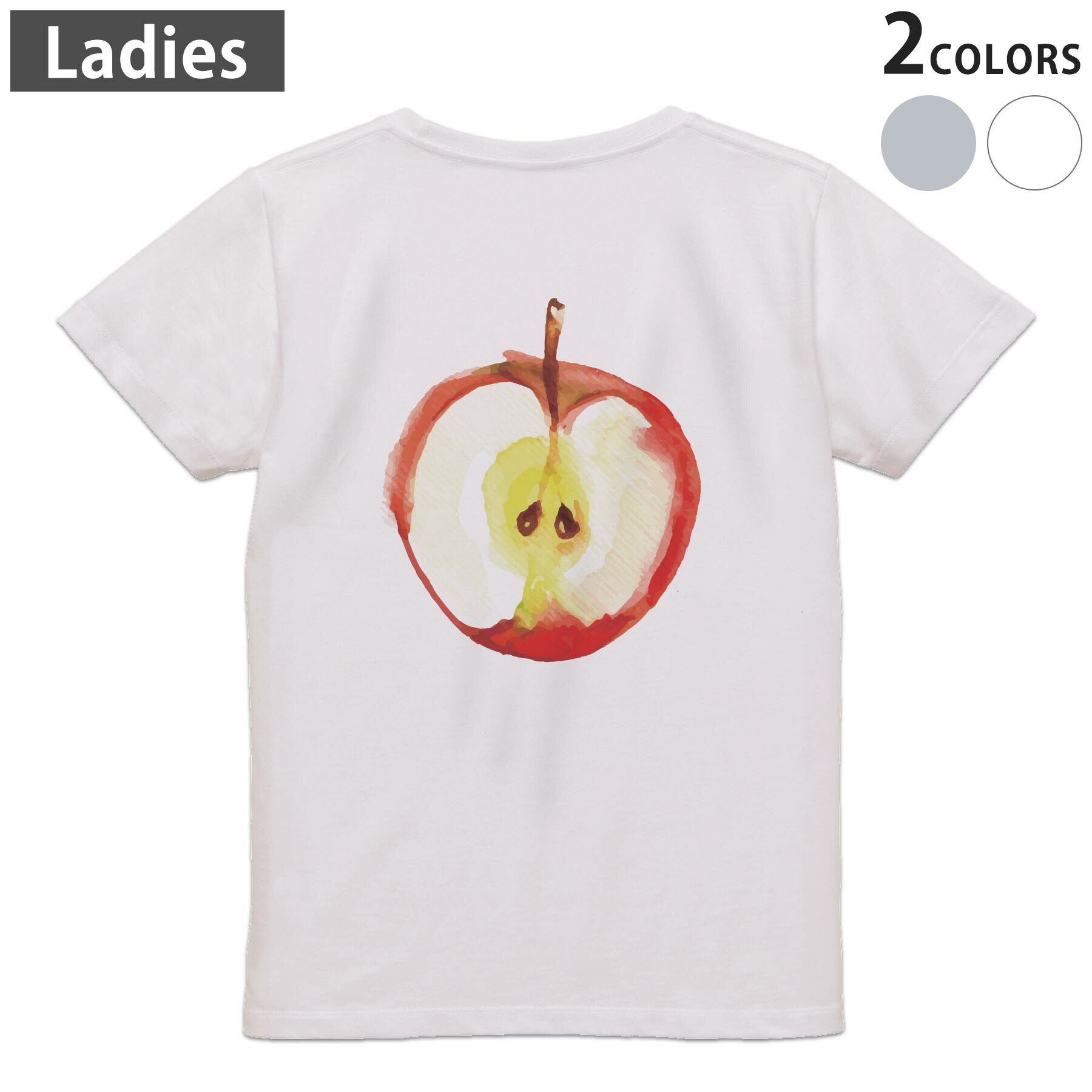 楽天市場】Tシャツ レディース バックプリント 半袖 ホワイト グレー