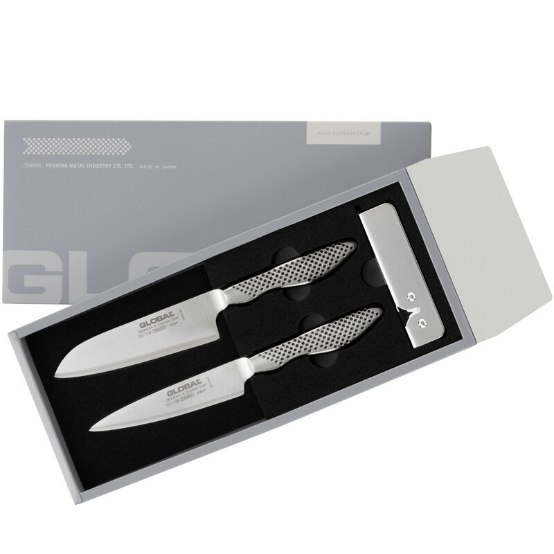 楽天市場】【レビュー特典】 グローバル包丁 『 お祝い3点セット SST